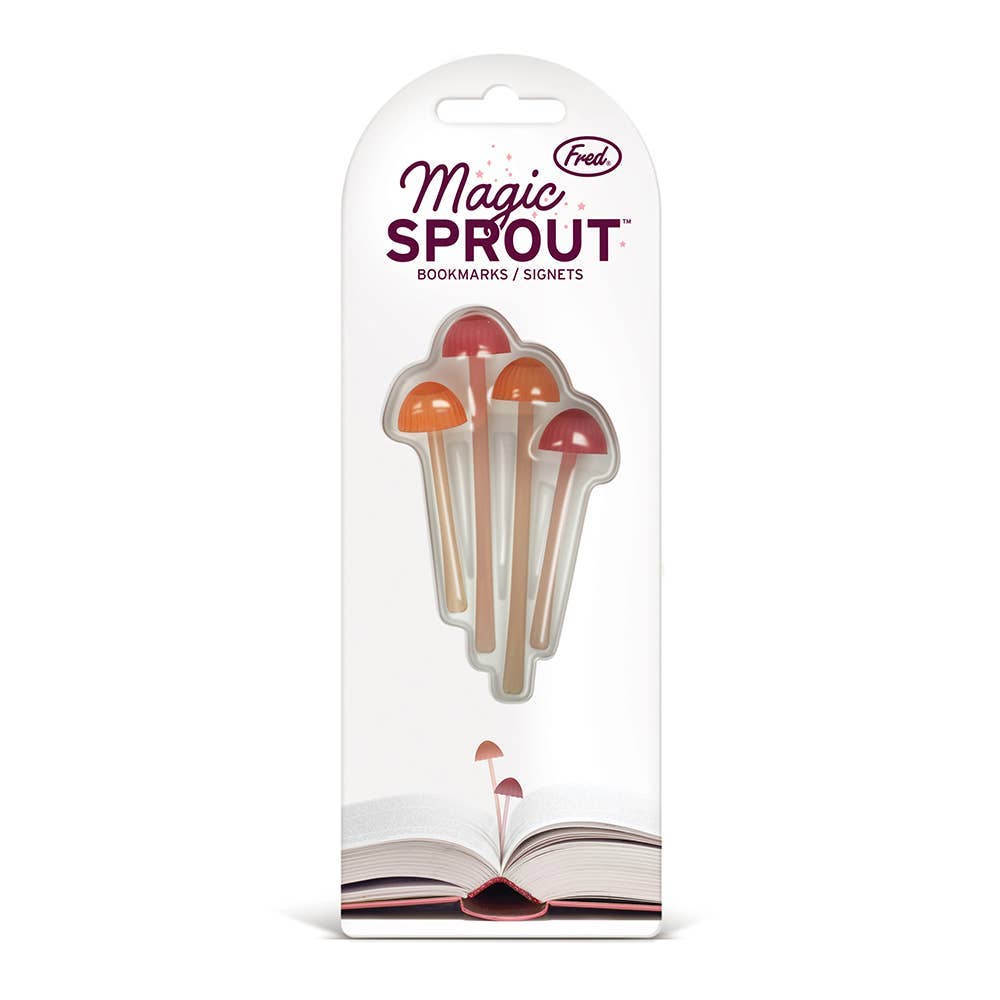 Magic Sprouts, Mushroom Bookmarks, Set of 4