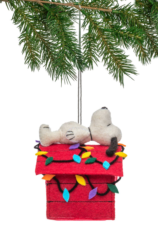 Felt Christmas Snoopy Holiday Ornament
