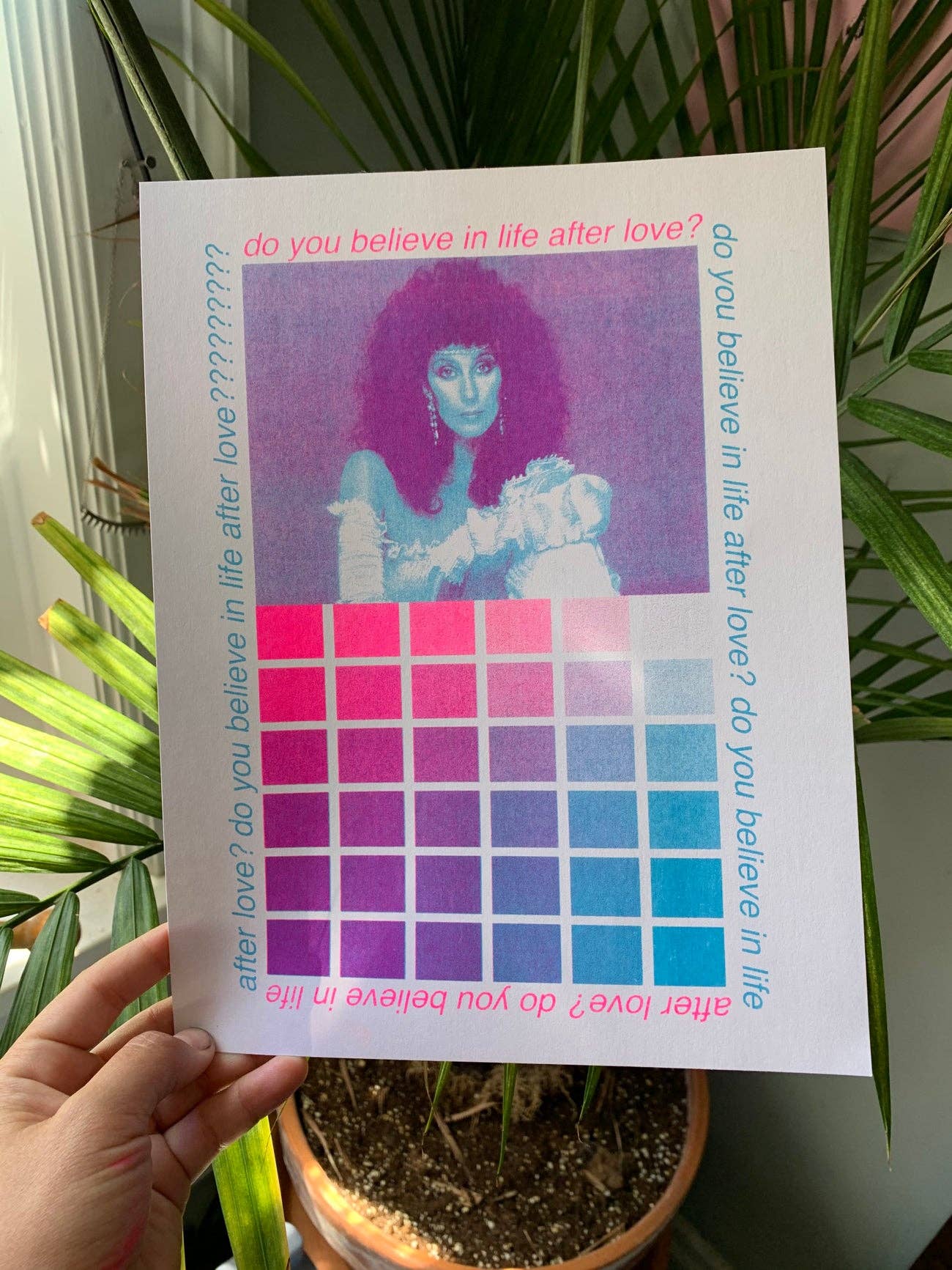 Alex Luciano • 8.5” x 11” Risograph Print, Cher Color Chart