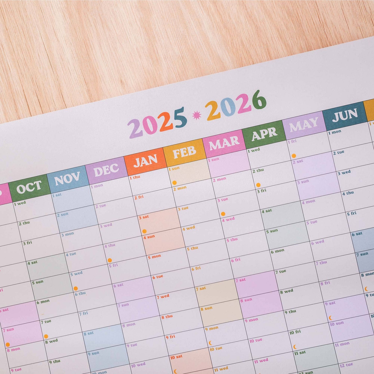 Good Tuesday • 2025-2026 Academic Year Wall Planner