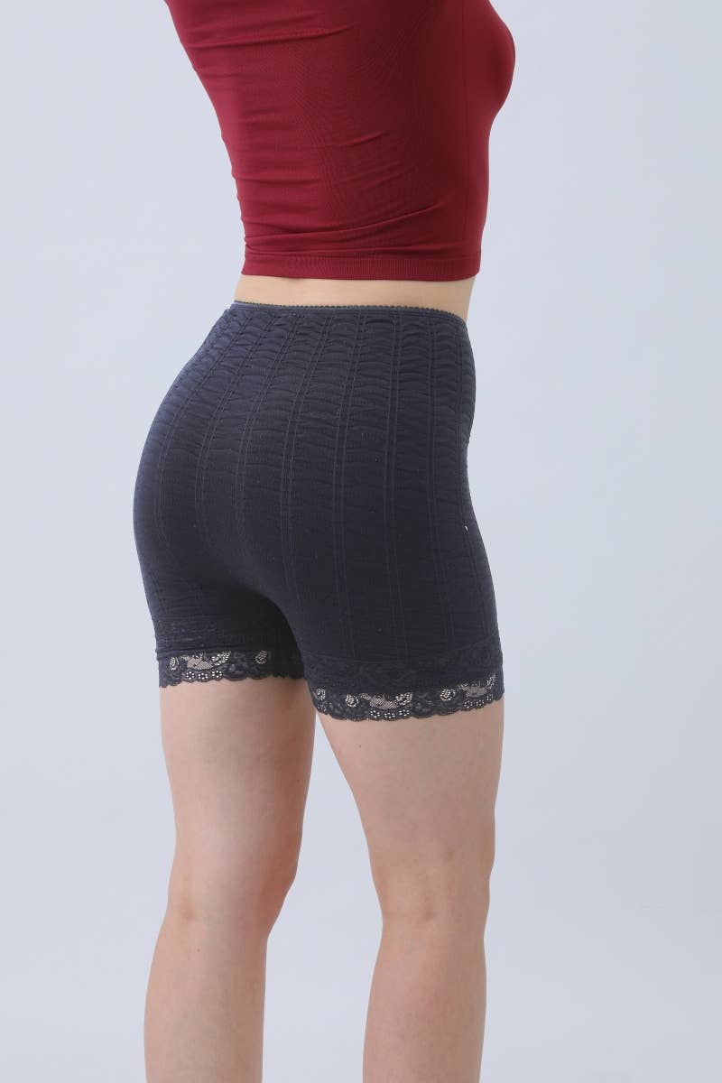 Black Lace-Trim • Bloomer Bike Shorts