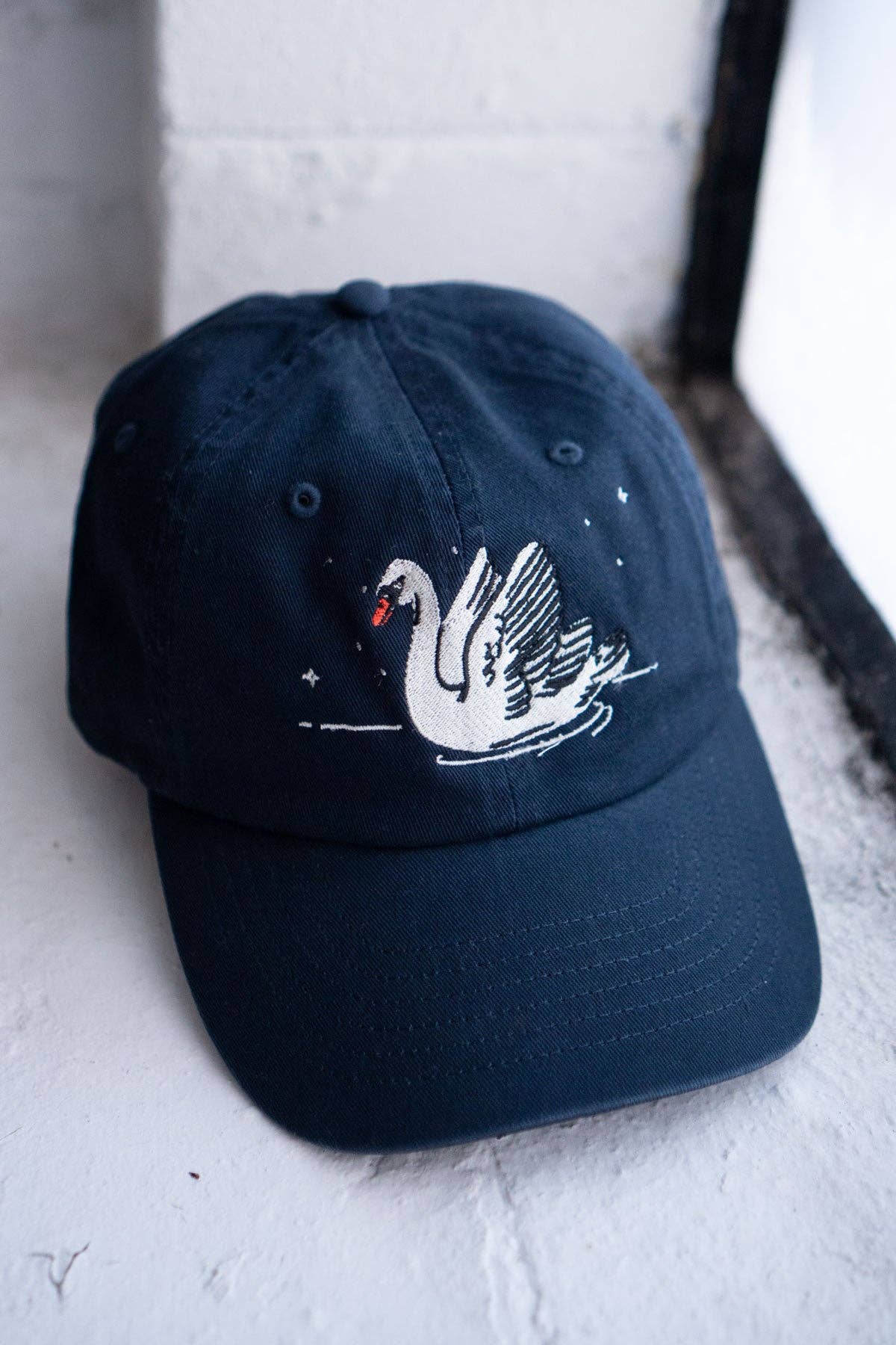 Stay Home Club • Night Swans Hat | Embroidered Swan Dad Hat