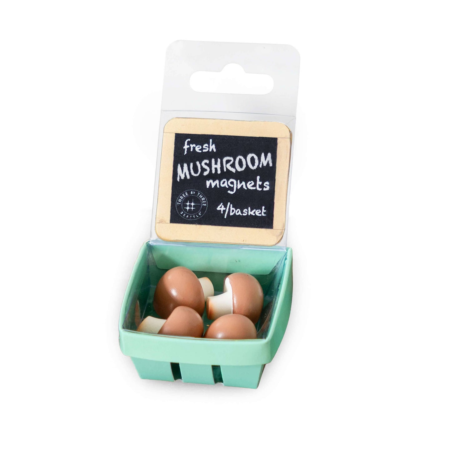 Mushroom Market Magnet, Set of 4