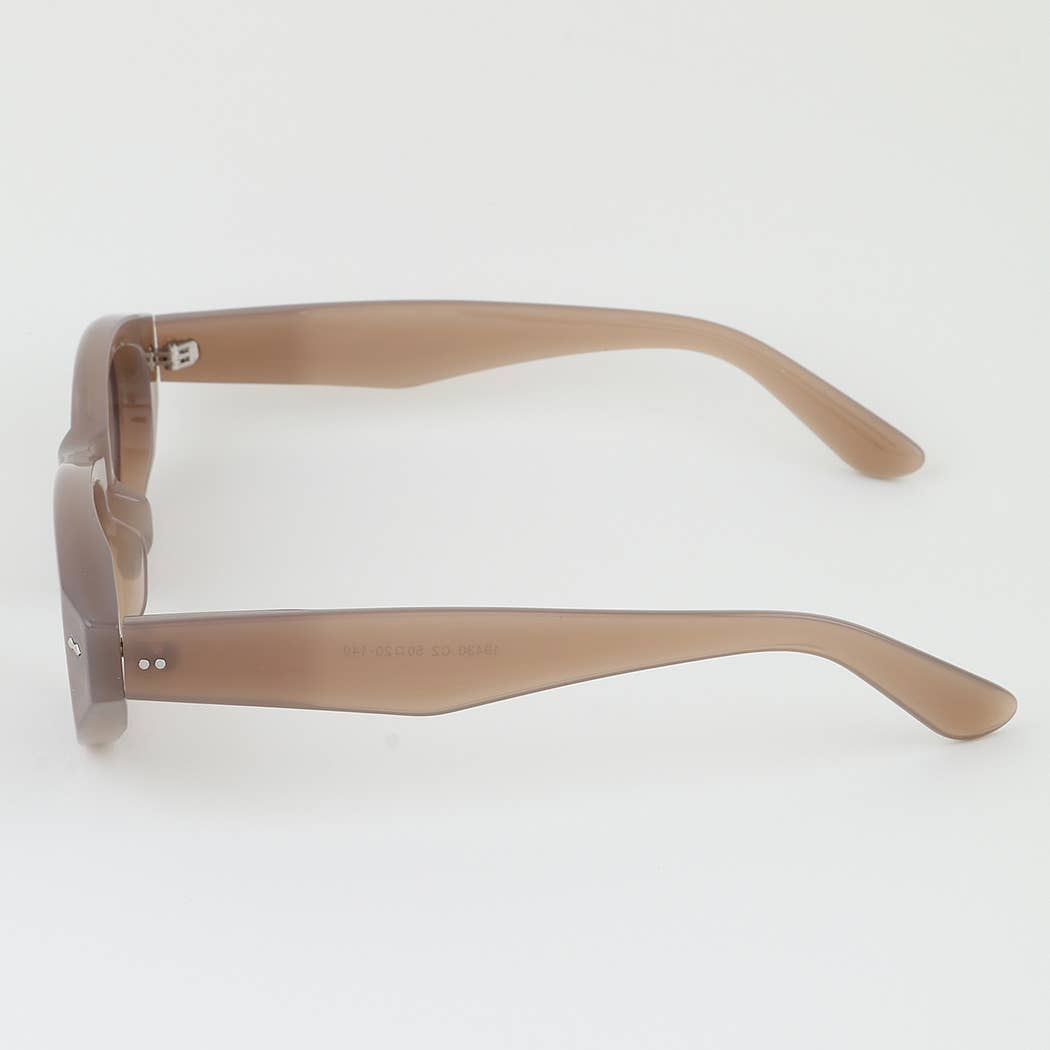 Modern Diamond Round Sunglasses