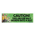 Frog Mustard • Caution This Driver May Morph Into a Rat Bumper Sticker