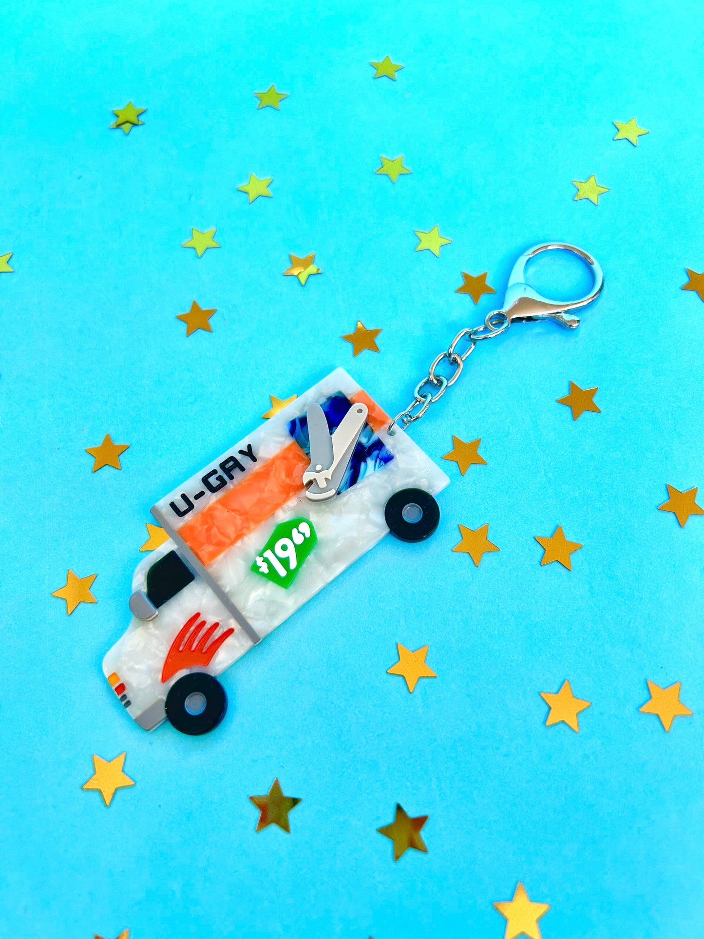 The Peach Fuzz • U-Gay Moving Truck Keychain