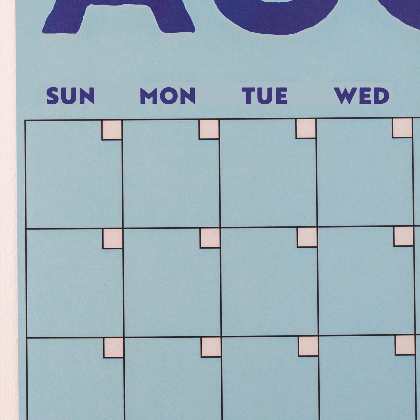 Undated A3 Planner | 12 Pages | Colourburst | Sunday Start