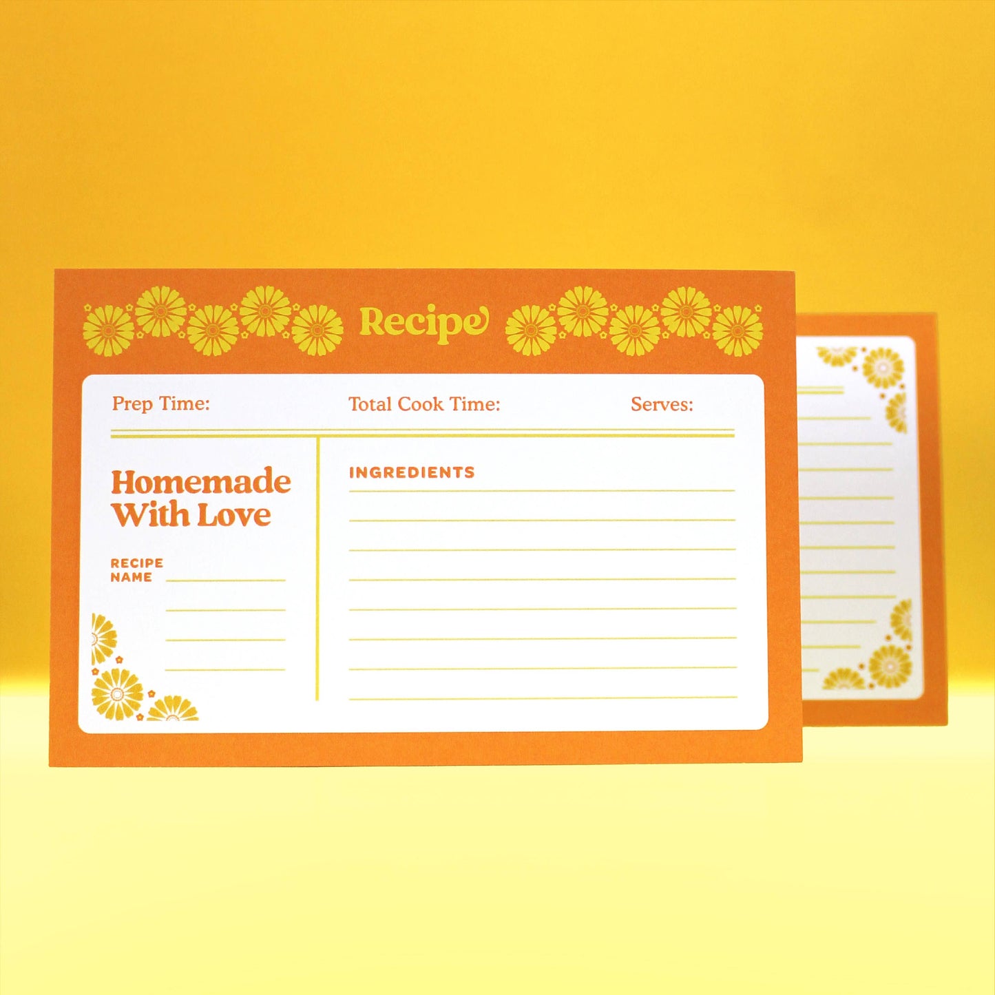 Daisy Pyrex • Cooking Recipe Cards (6x4, Set of 5)