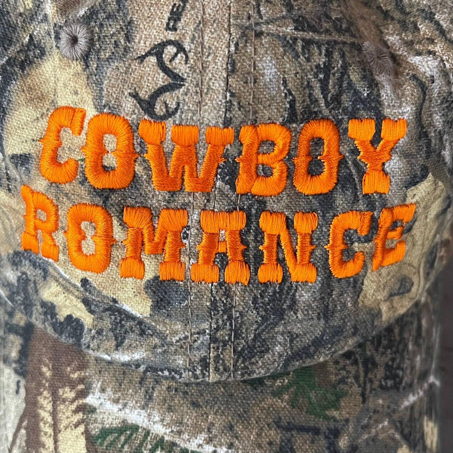 The Silver Spider • “Cowboy Romance” Baseball Dad Hat, camo