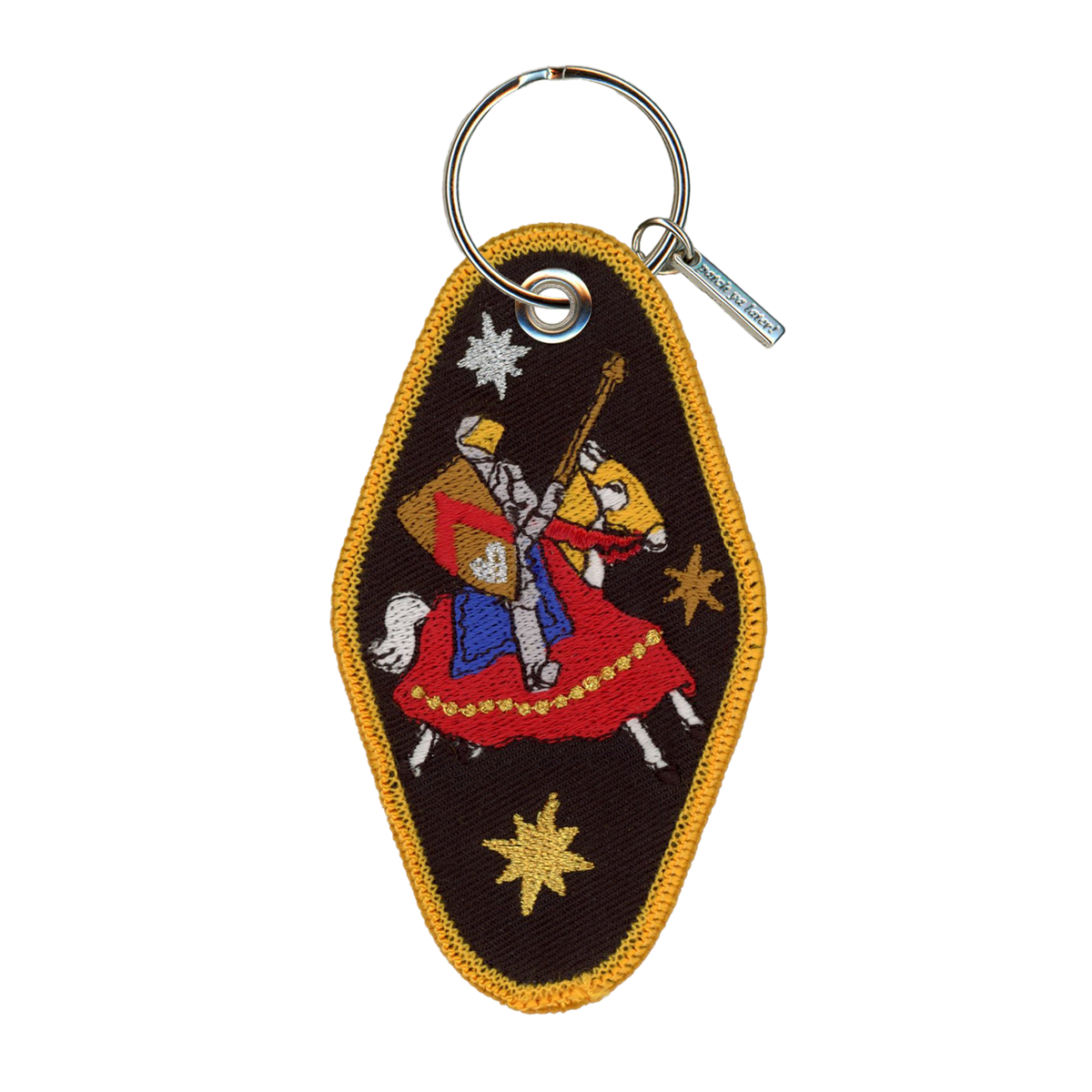 Patch Ya Later • Metal Heart Embroidered Keychain