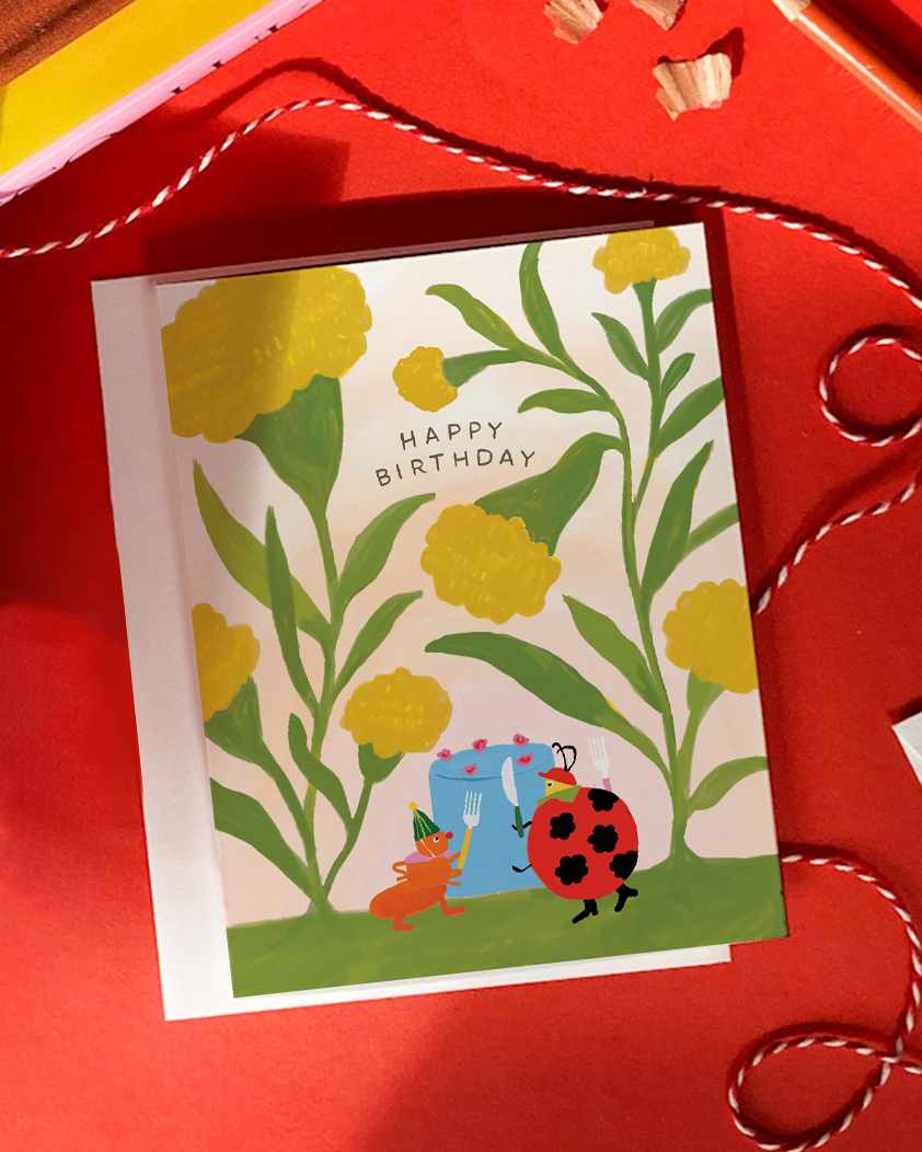 Karen Schipper • Bugs' Party Birthday Card