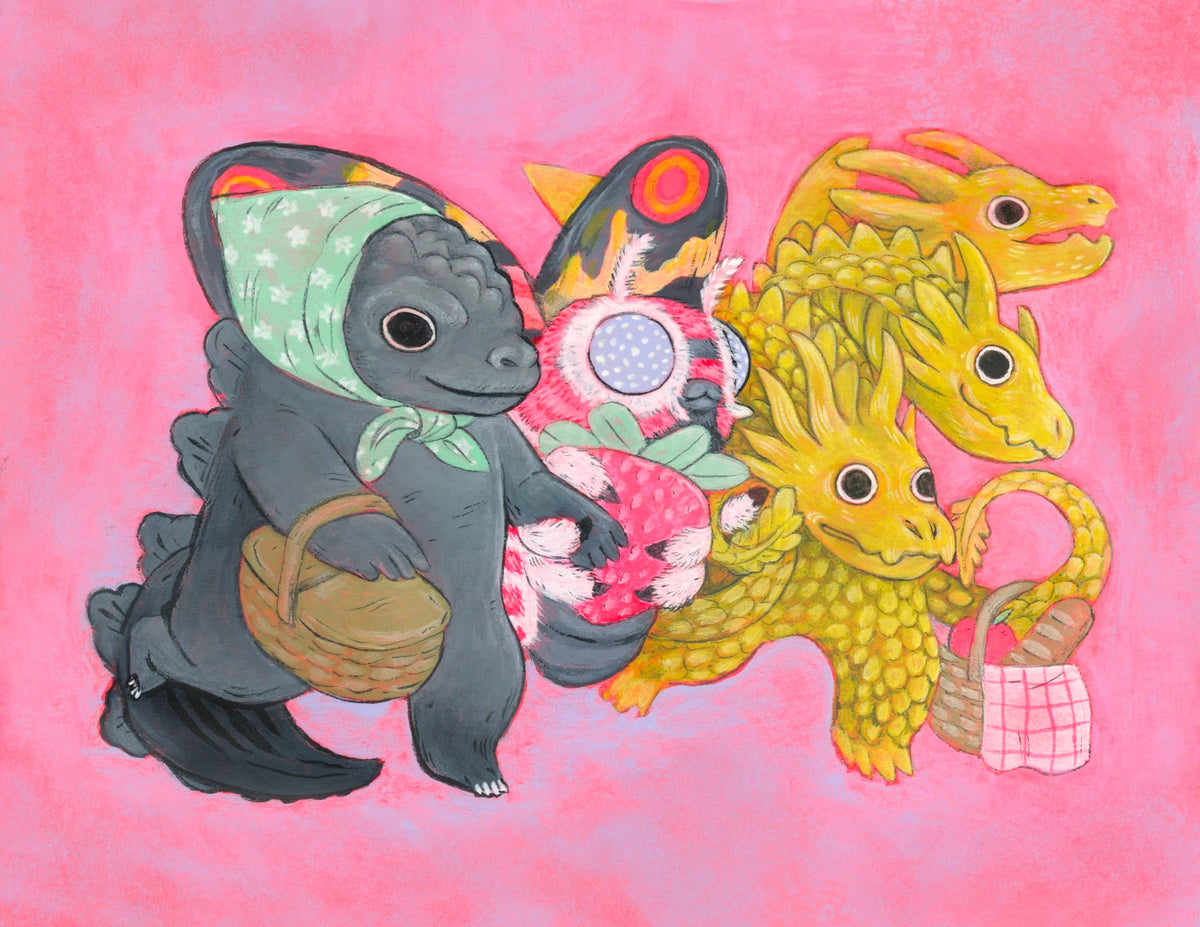 Marika Paz • 8.5" x 11" Kaiju Godzilla Archival Art Print