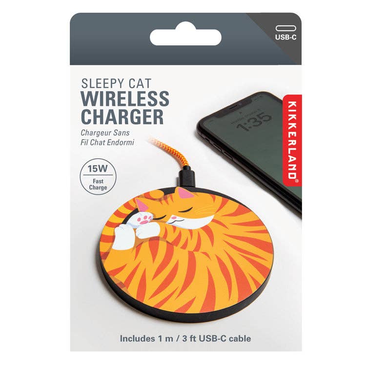 Sleepy Cat Wireless Phone Charger