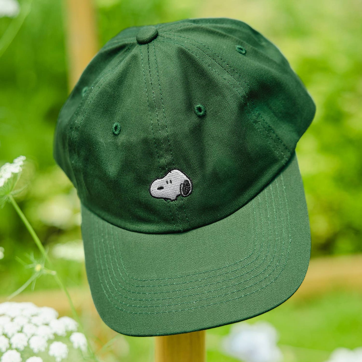 3P4 x Peanuts® • Snoopy Embroidered Dad Hat (Forest)