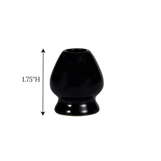 Black Mini Matcha Whisk Stand, 1.75" Porcelain
