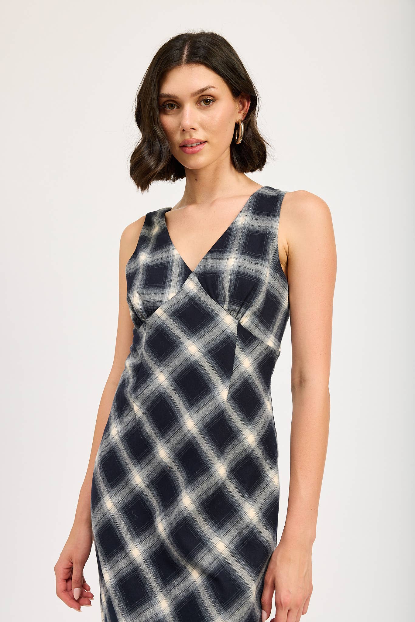 Emory Park • Maxi Dress, Navy Plaid