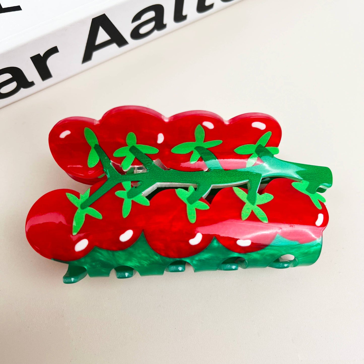 Tomato Hair Claw Clip