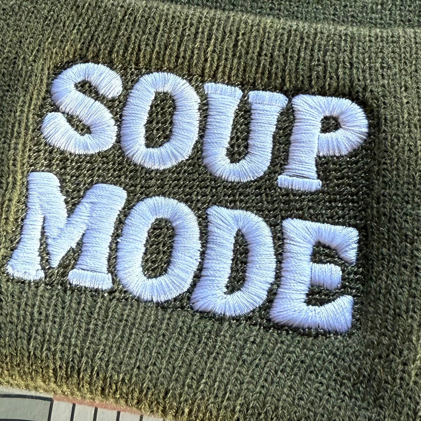 The Silver Spider • “Soup Mode” Olive Beanie