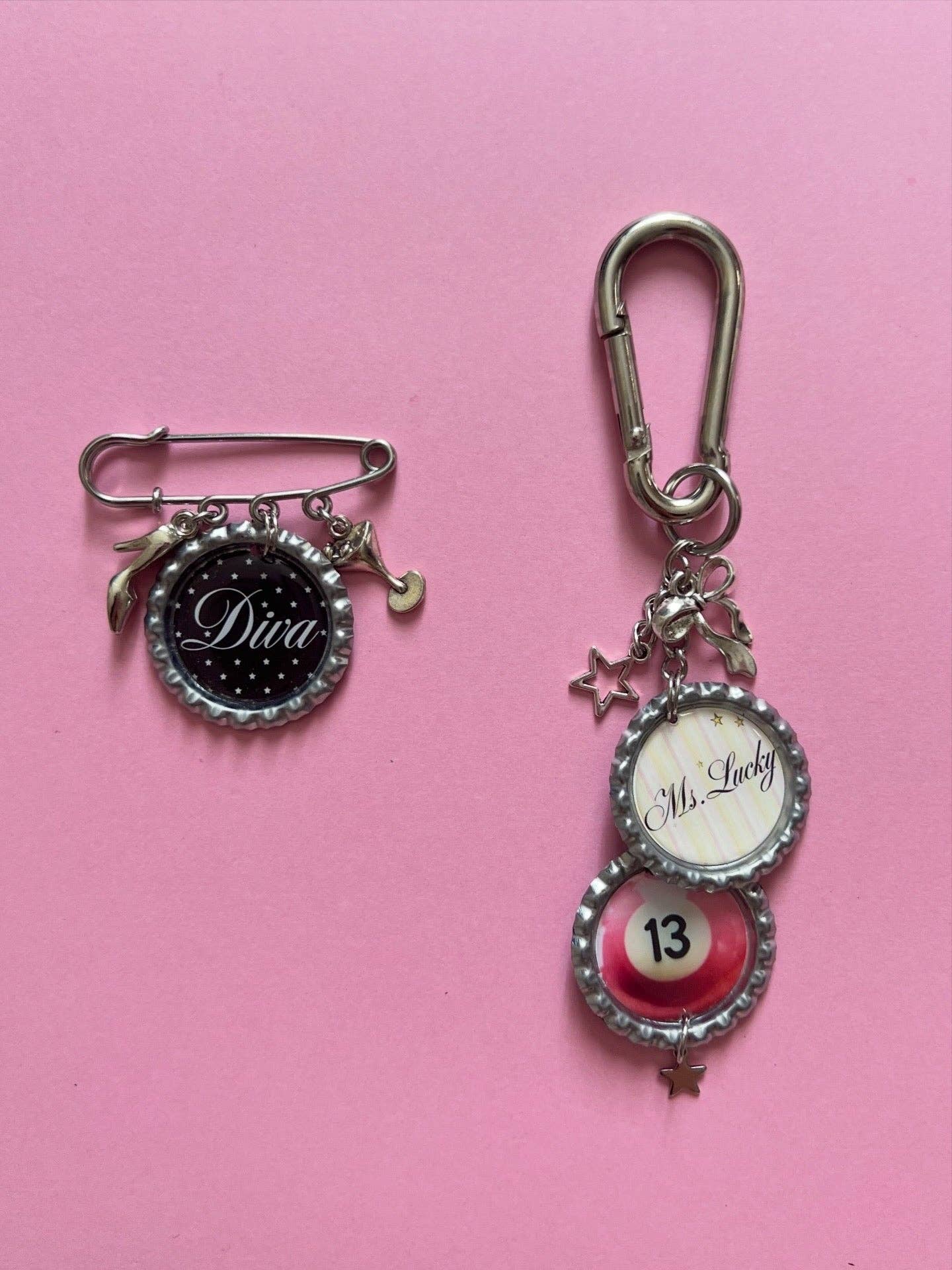 Painted Lady • 'Miss Lucky' Bag Charm
