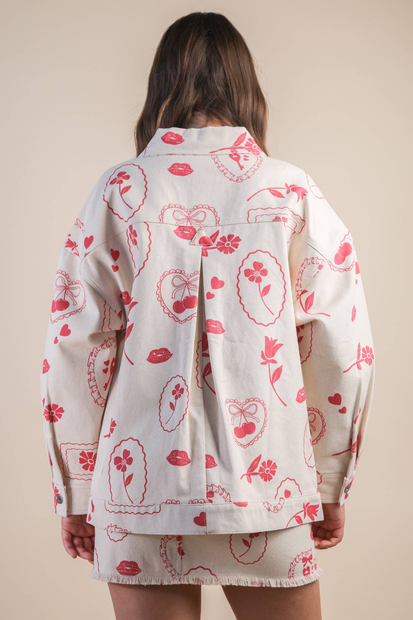 Very J • Valentine’s Oversized Graphic Jacket Shacket