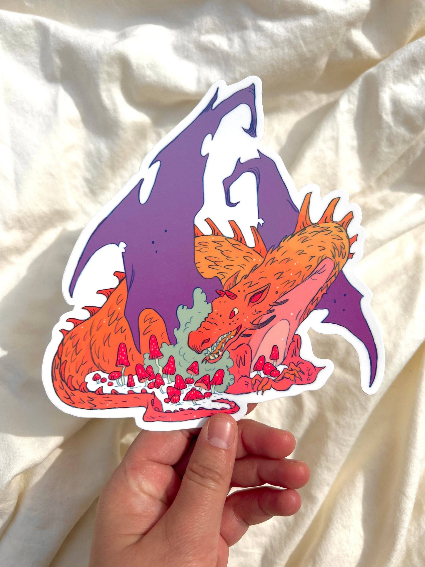 Natalie Anderson • Fall Dragon Large 6” Vinyl Sticker