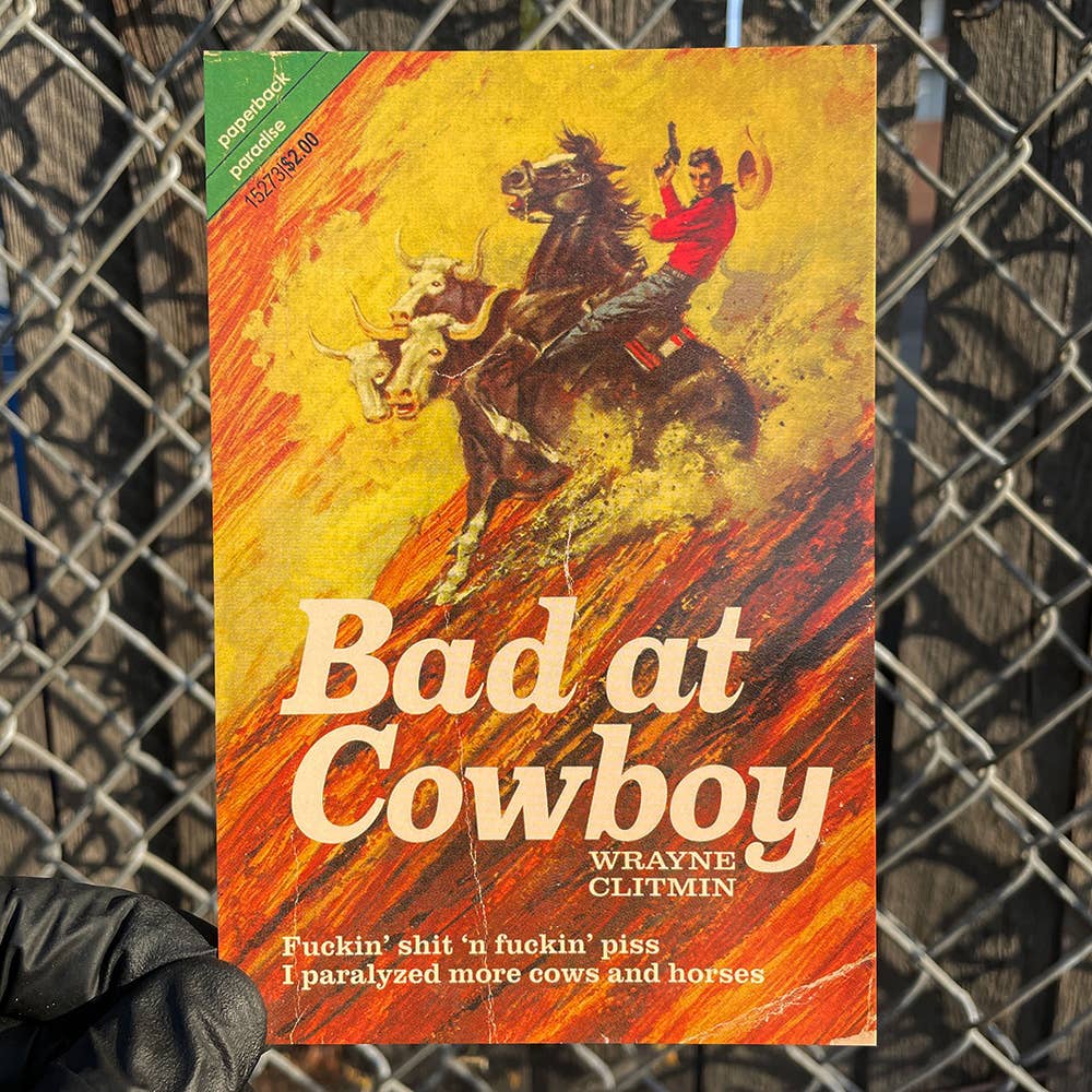 Bad At Cowboy Postcard