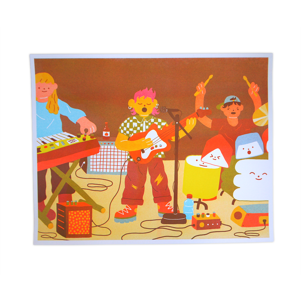 Mango Town • 14" X 11" Band Riso Print