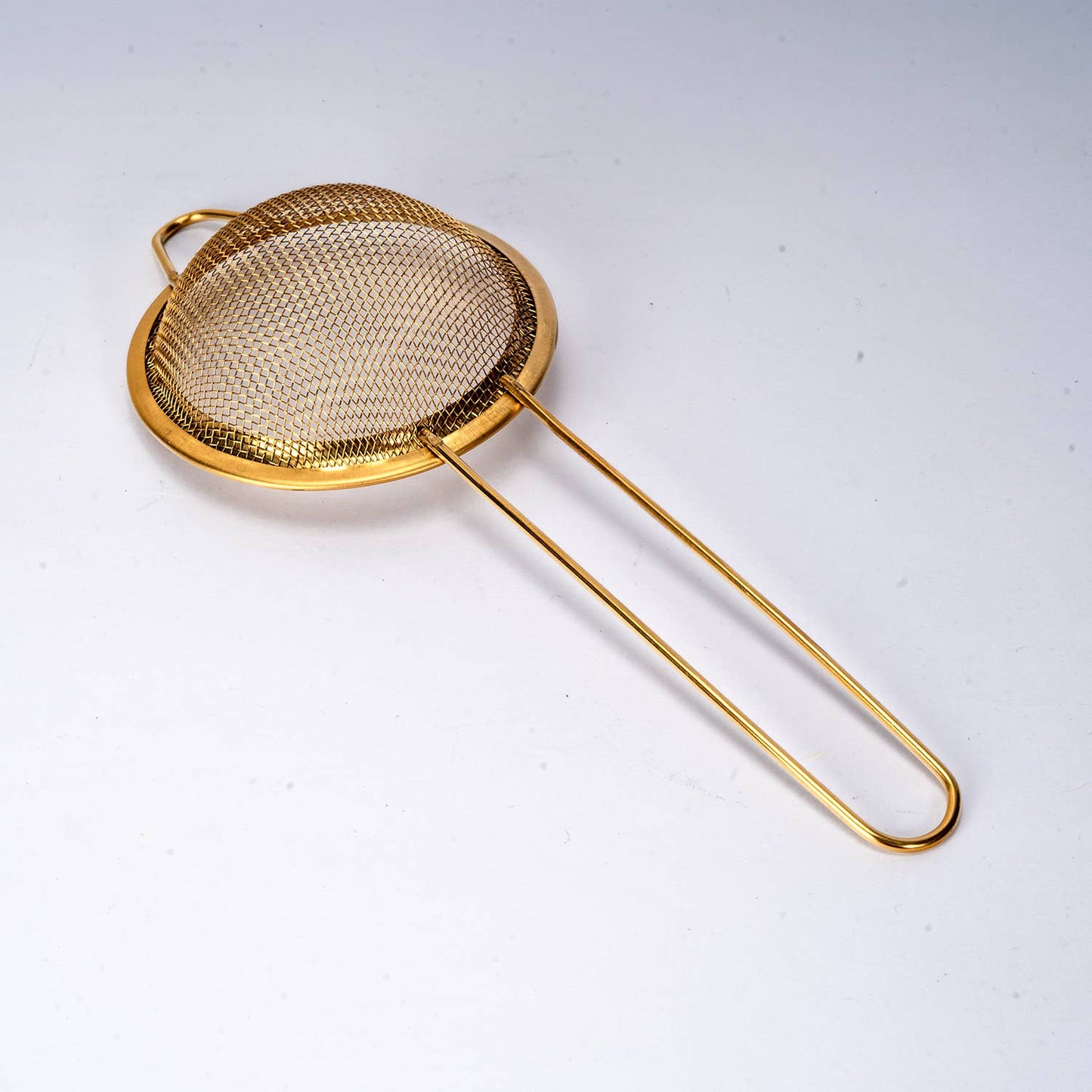 Stainless Steel Tea 3” Strainer with Brass Handle