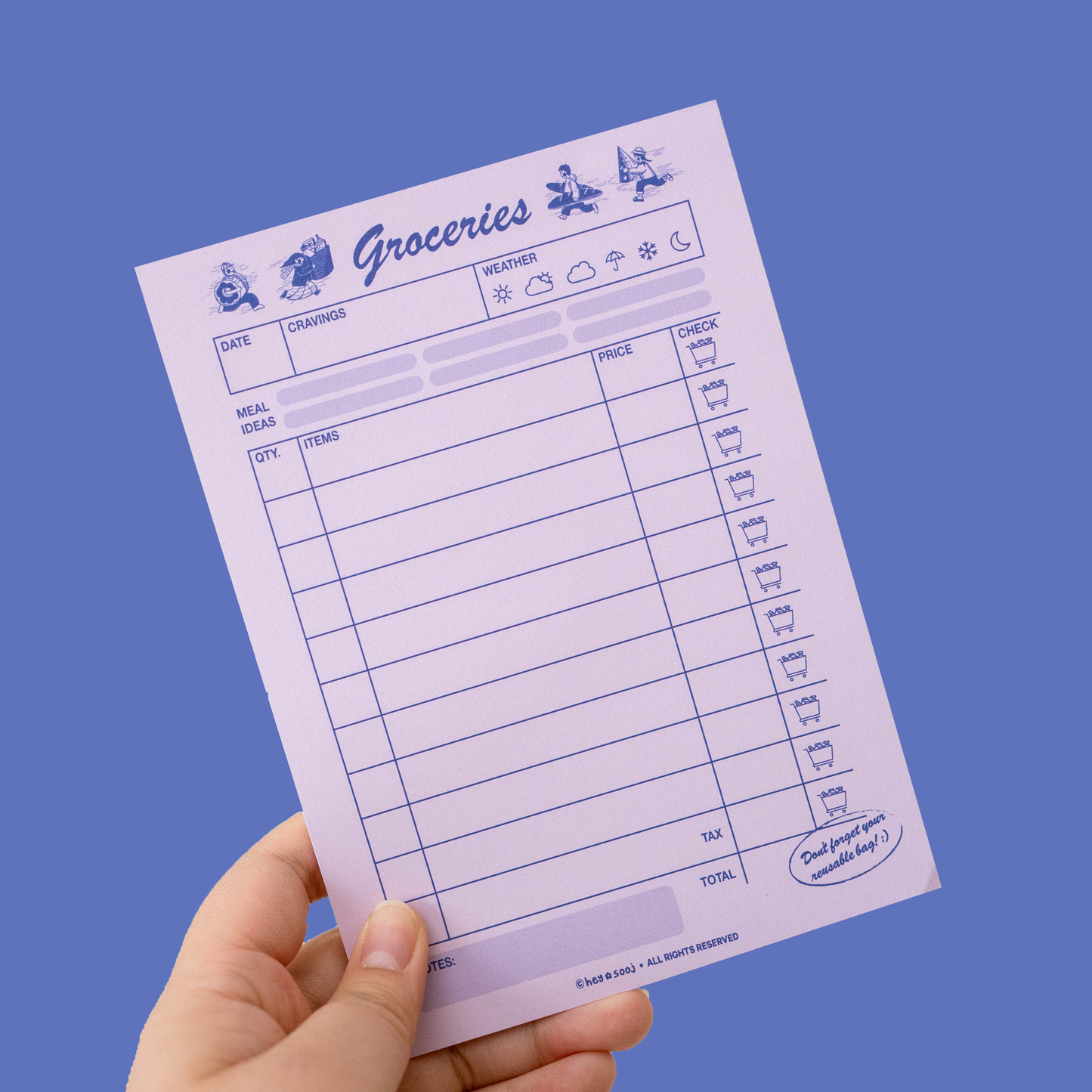 Hey Sooj • Groceries Notepad
