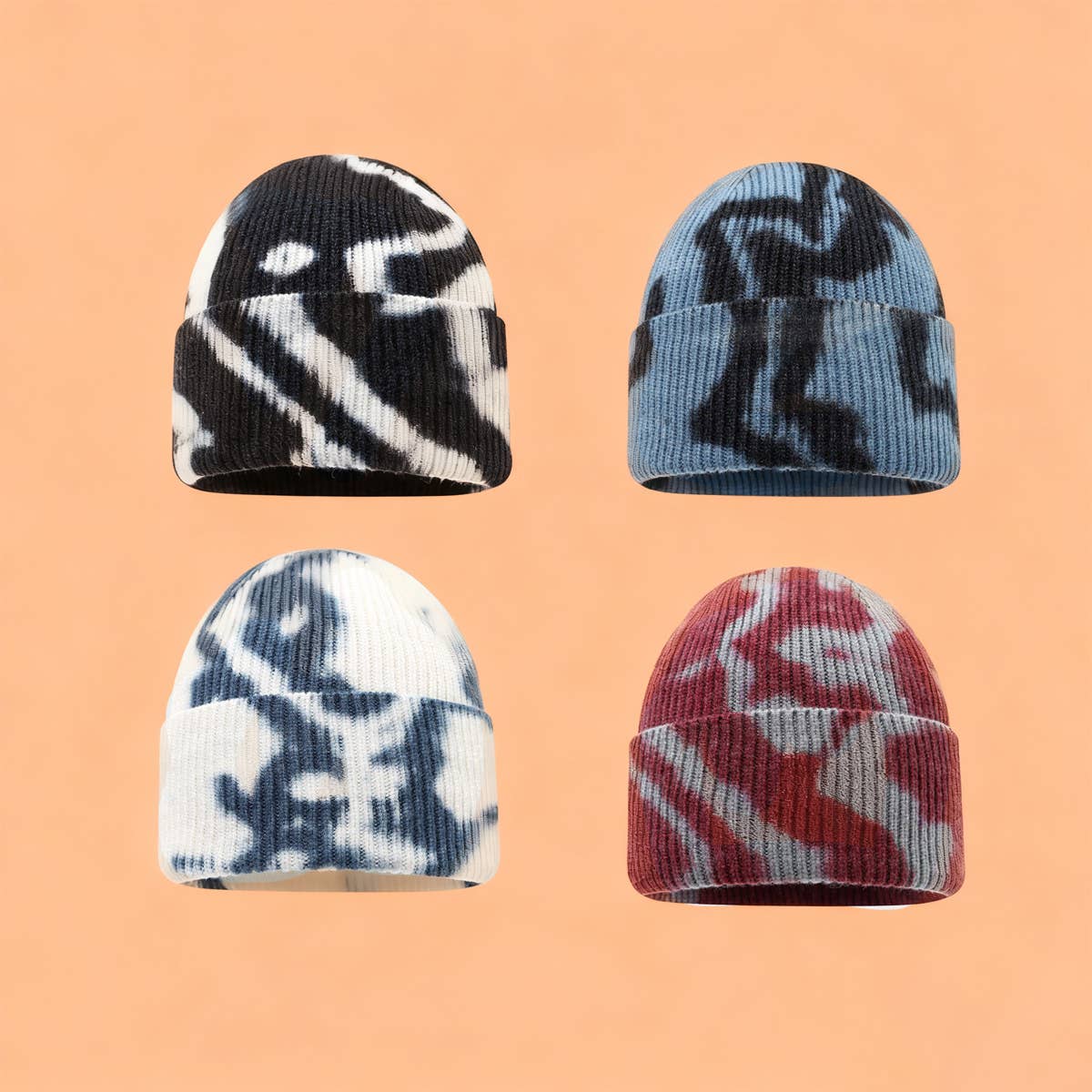 Tie Dye Knit Beanie