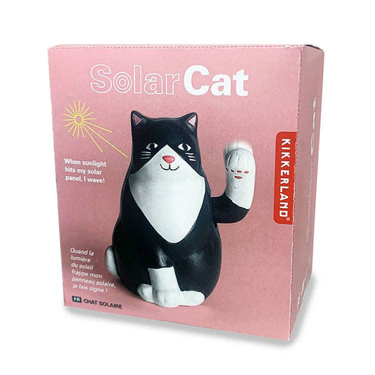 Solar Saving Tuxedo Cat