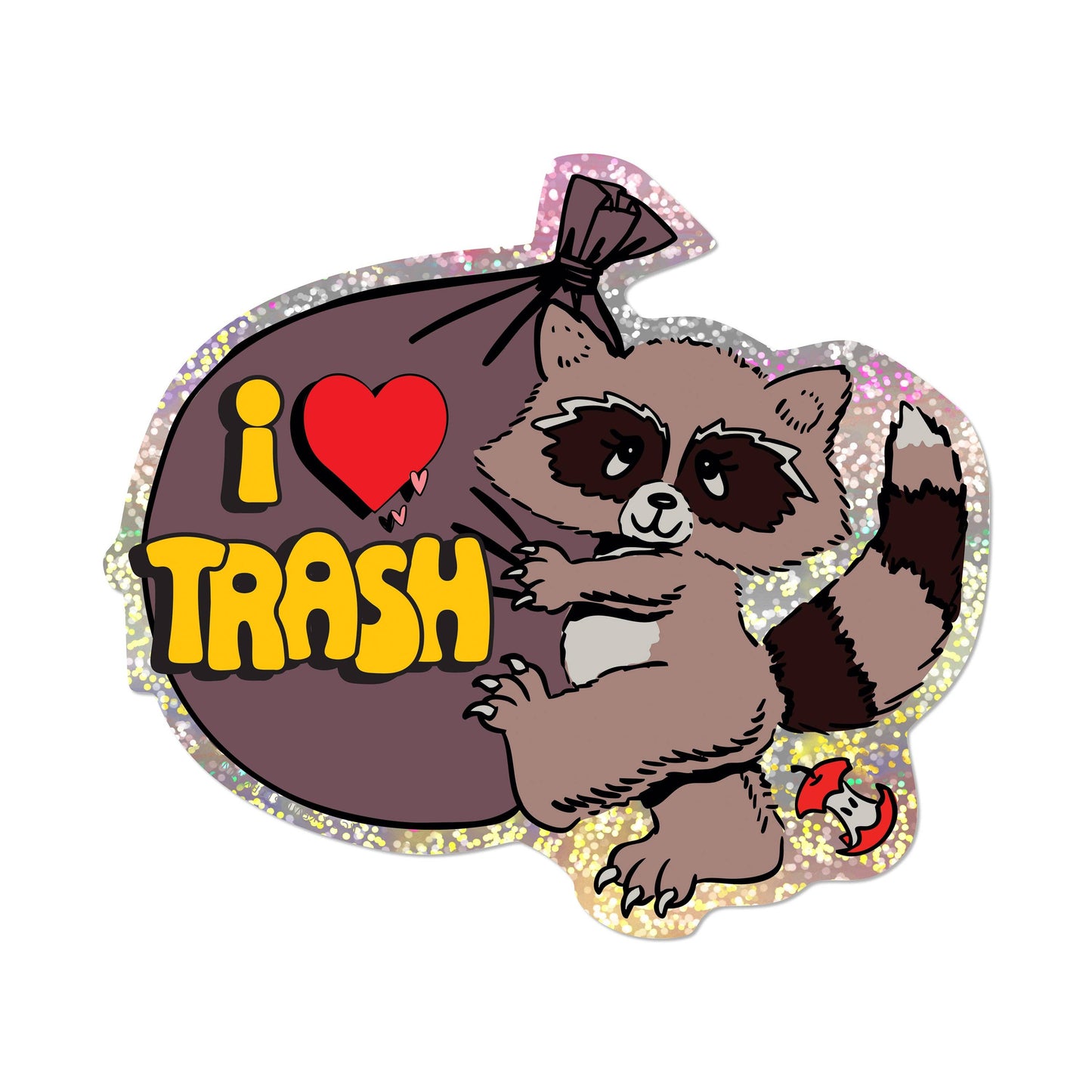 Red Cap Cards • I Love Trash Sticker