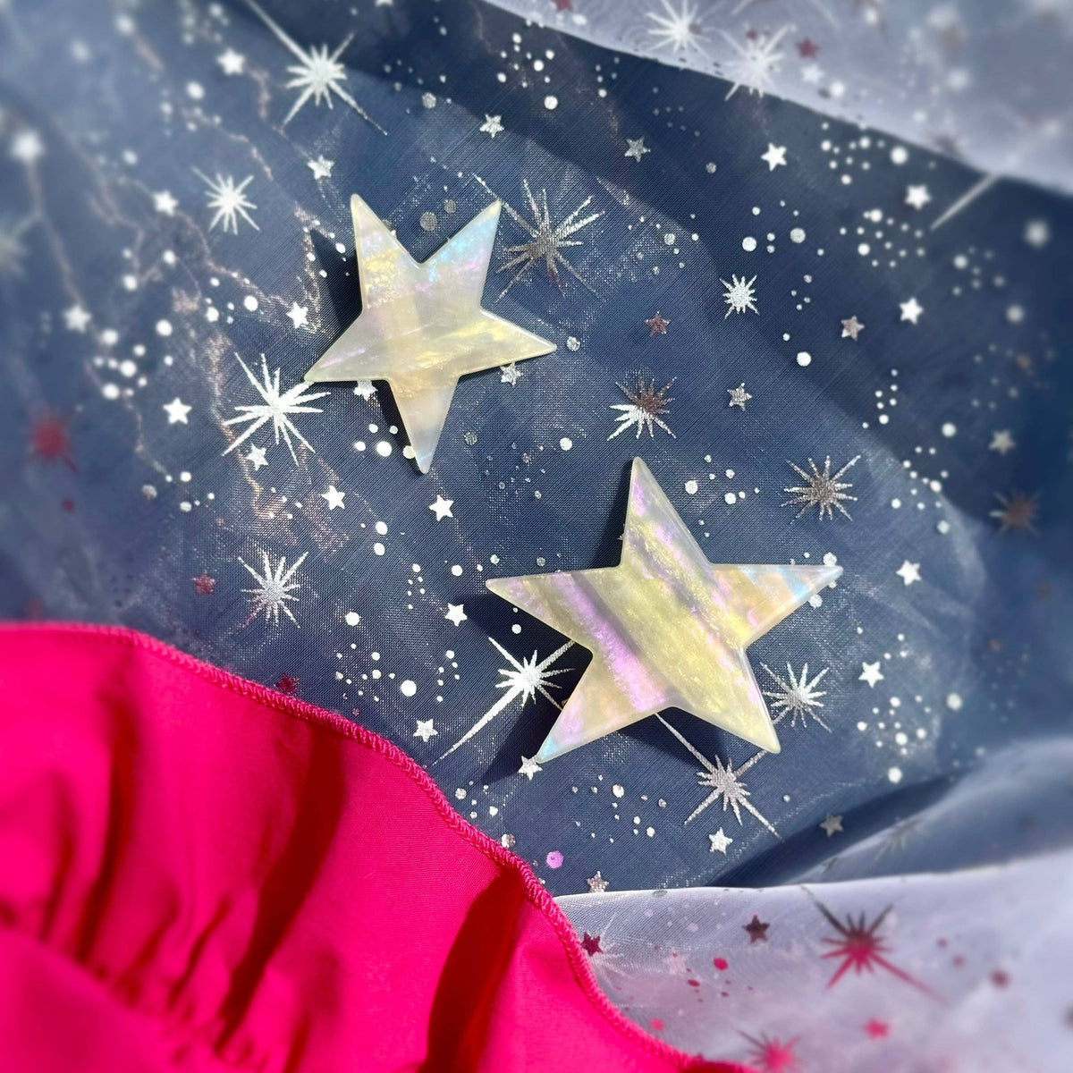 Peach Beast • Star Hair Clip Set