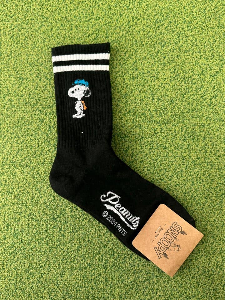 Snoopy • 2-Line Crew Cotton Socks