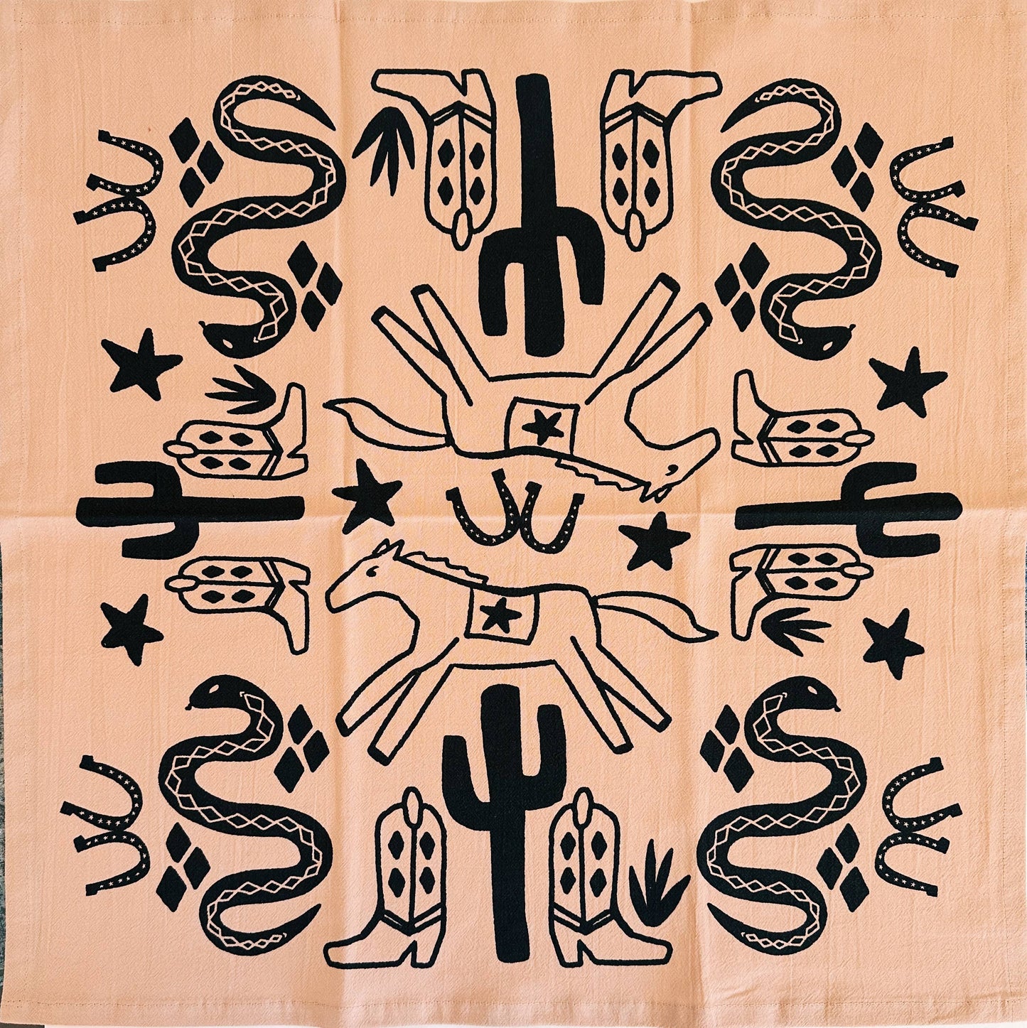 Julie Peach • Tea Towel, Taupe Desert