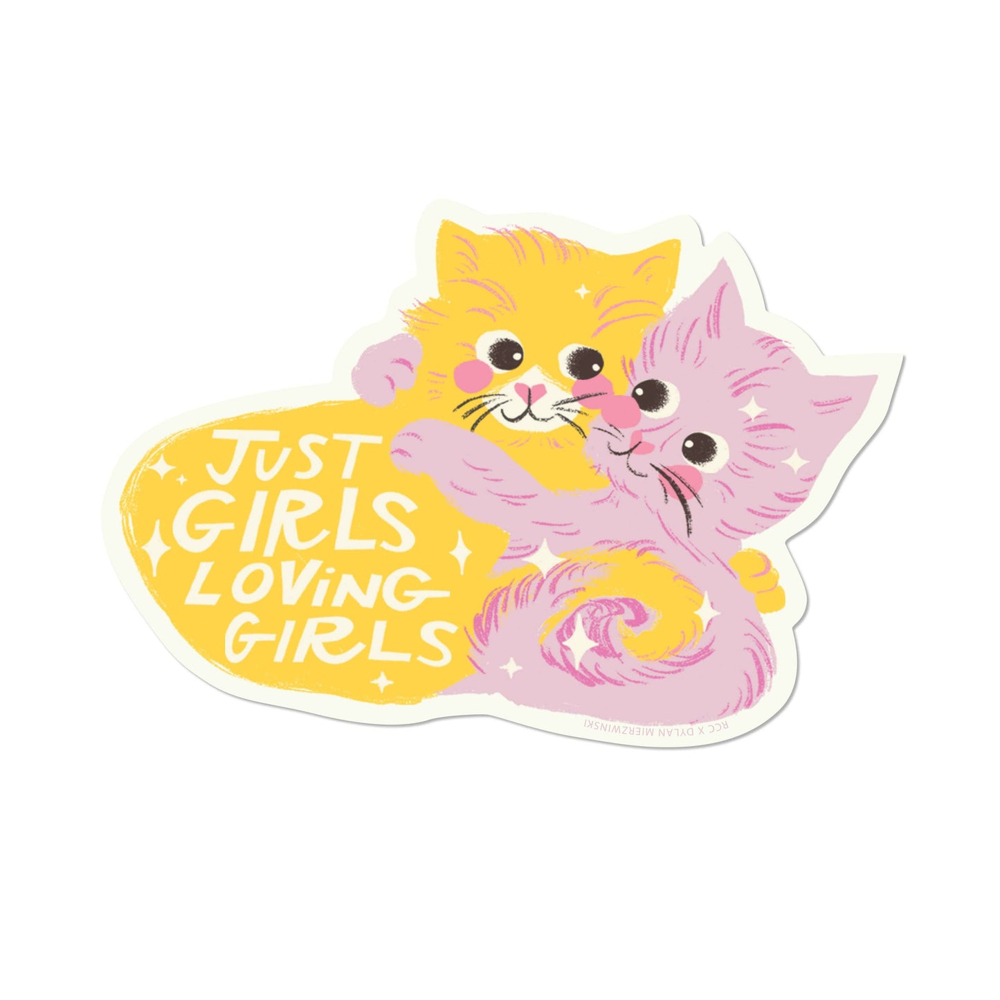 Red Cap Cards • Just Girls Sticker