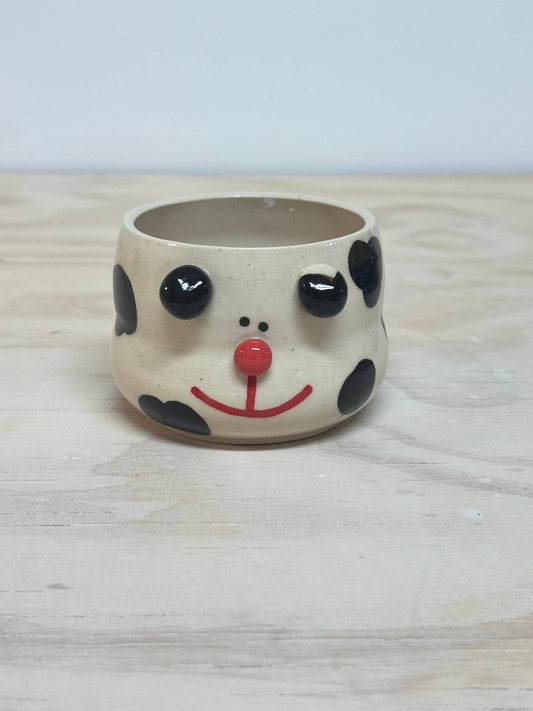 Rolly Poly Studios • Black Dalmatian Plant Pot