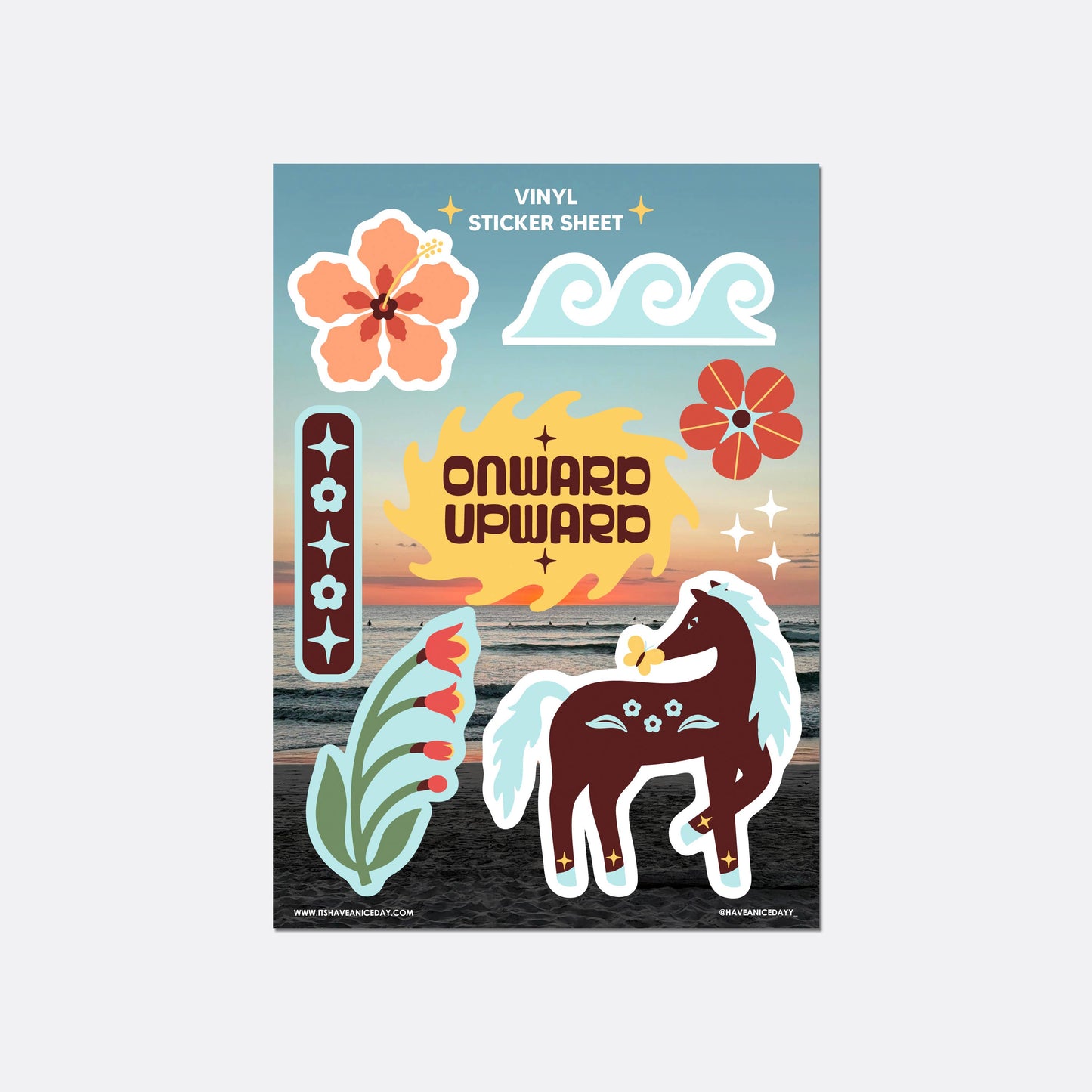 Have a Nice Day • Onward Upward Sticker Sheet