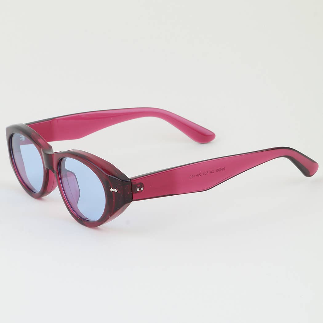 Modern Diamond Round Sunglasses