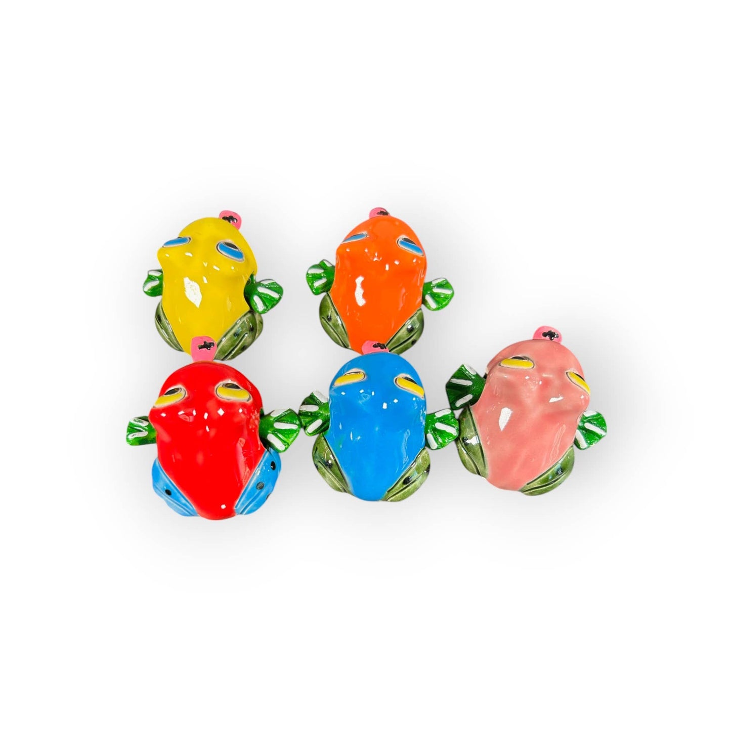 Moving Ceramic Handmade Clay Frog Figurine