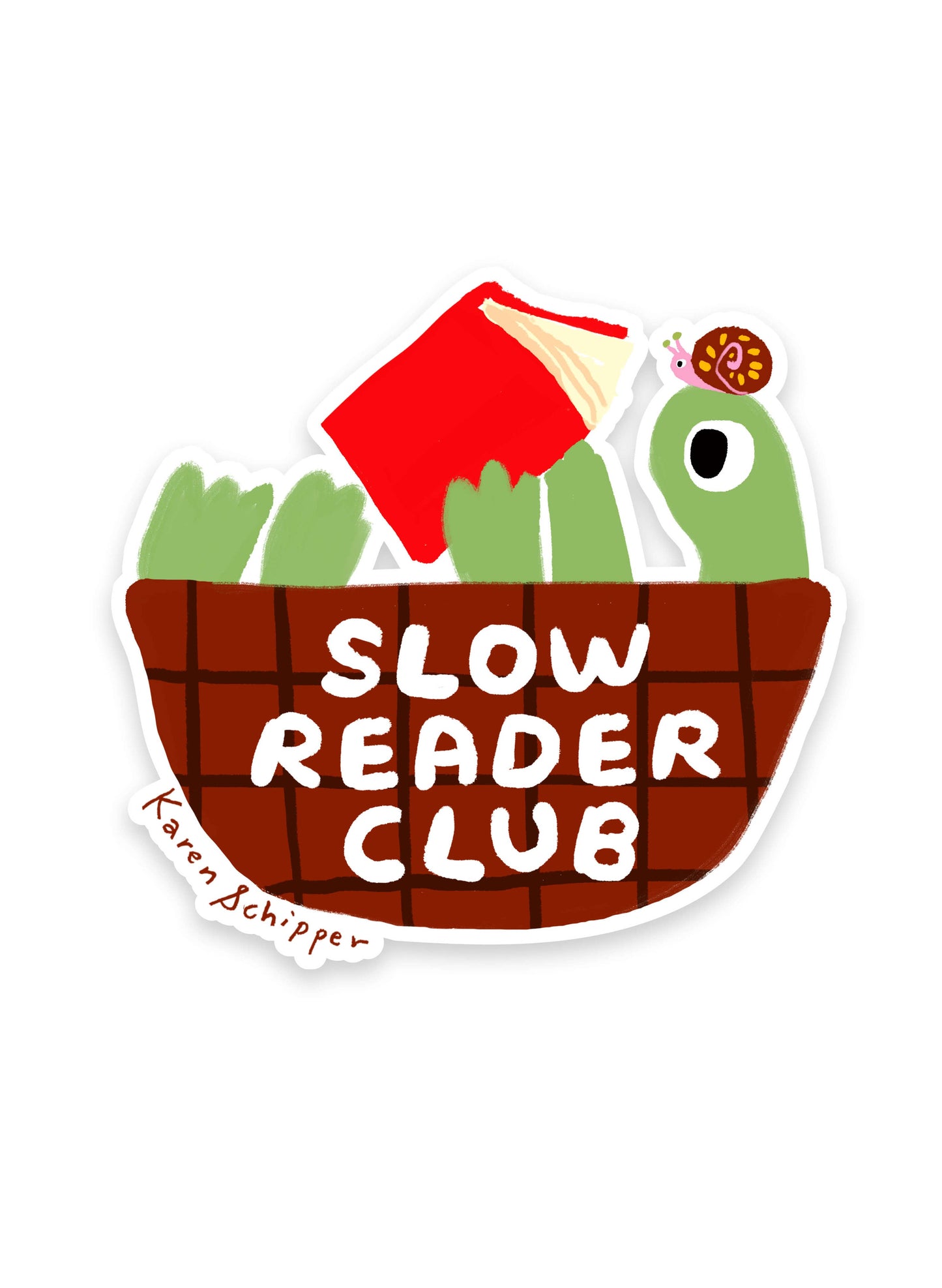 Karen Schipper • Slow Reader Club Sticker