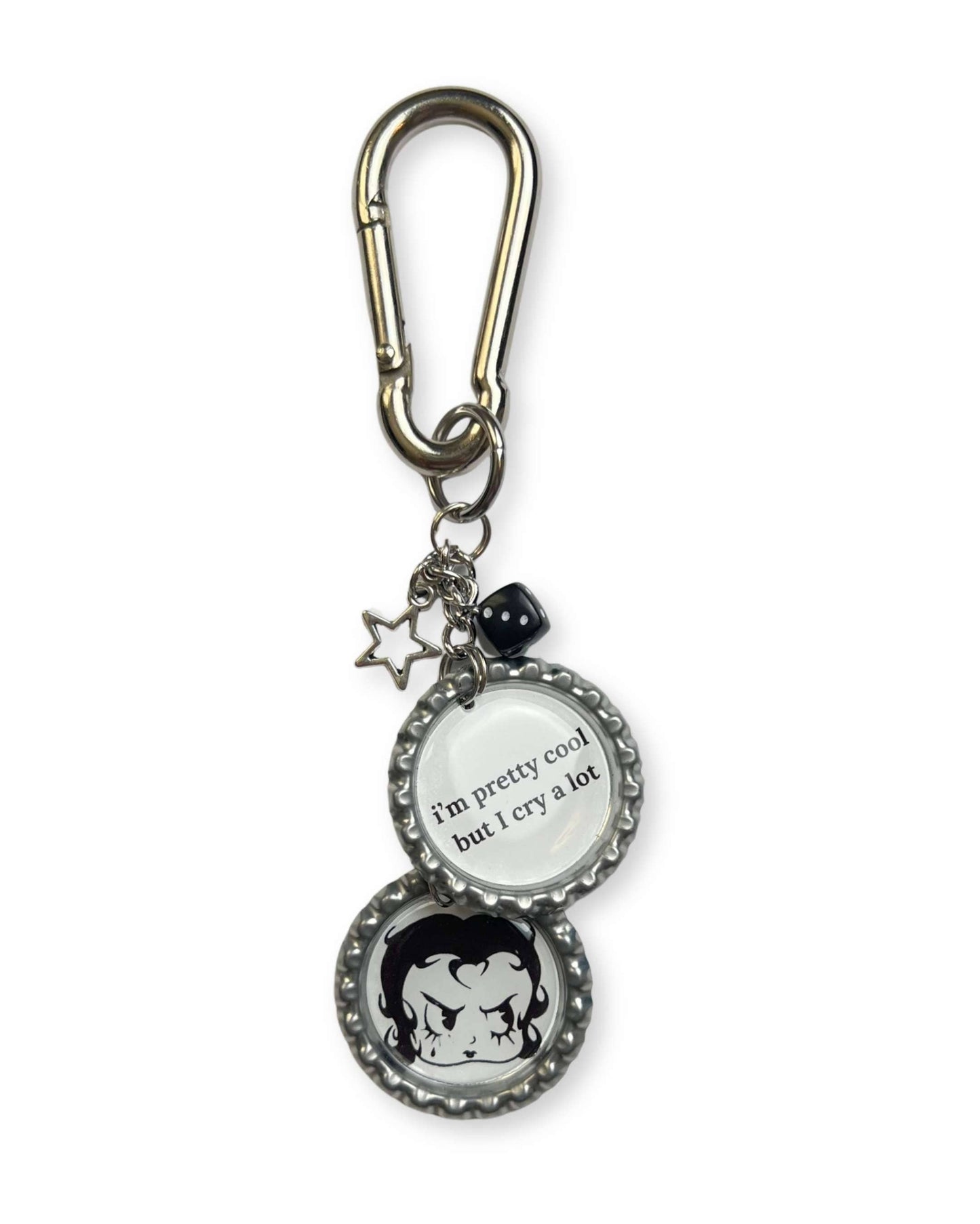 Painted Lady • 'Pretty Cool But I Cry A Lot' Bag Charm