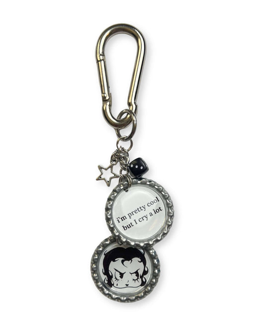 Painted Lady • 'Pretty Cool But I Cry A Lot' Bag Charm