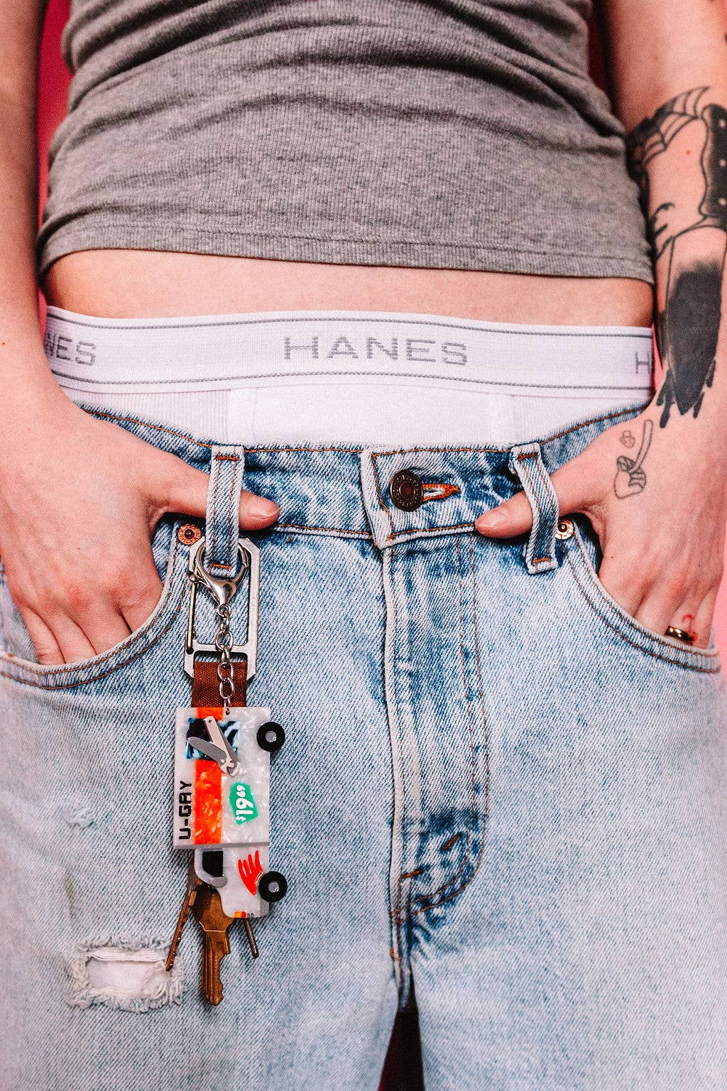 The Peach Fuzz • U-Gay Moving Truck Keychain