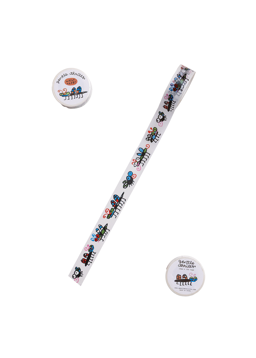 Gentle Thrills • Bugs Washi Tape