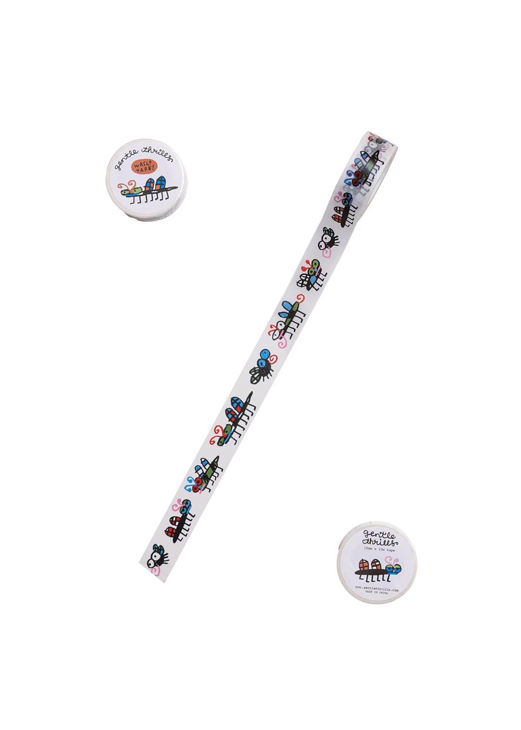 Gentle Thrills • Bugs Washi Tape