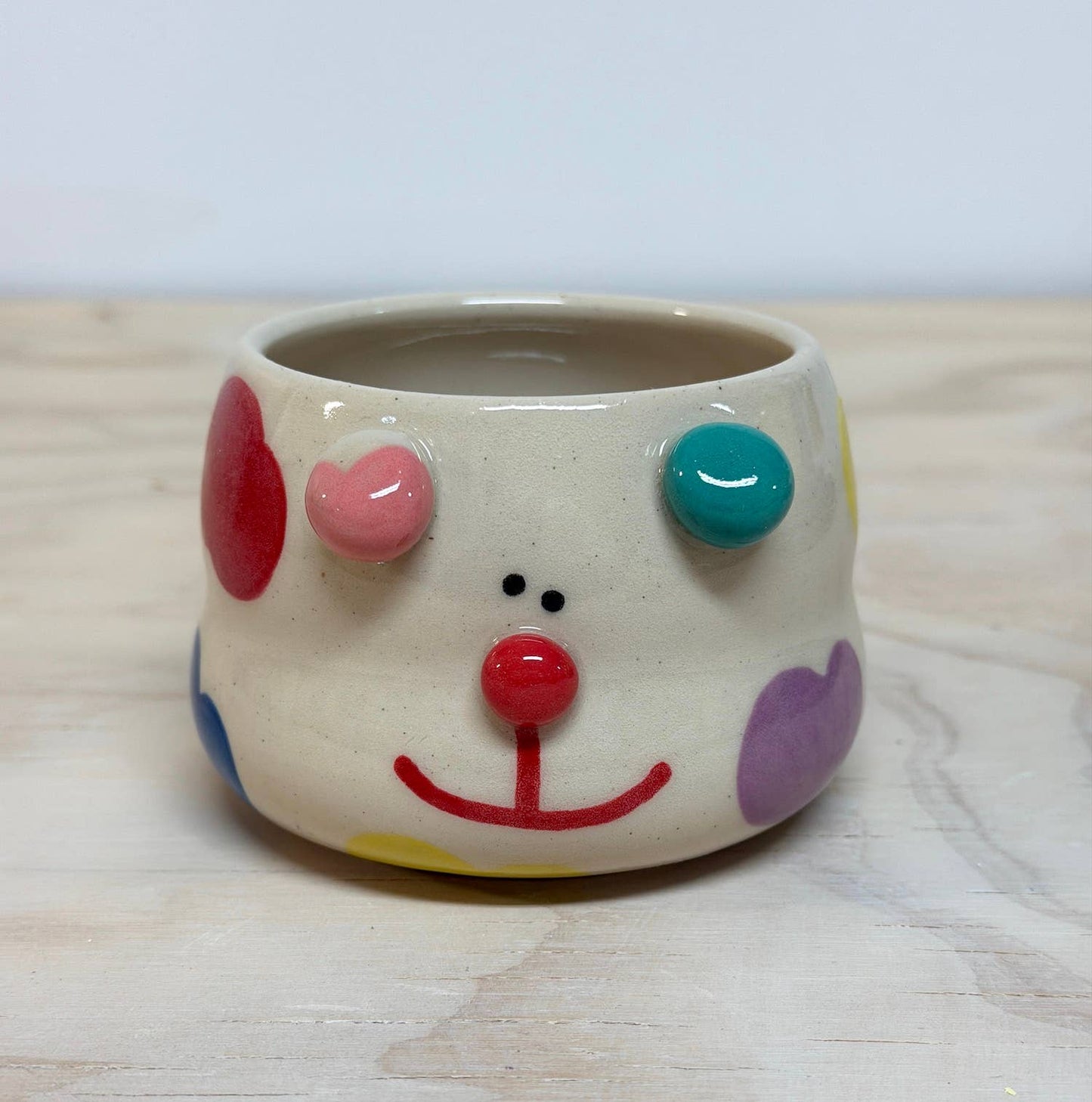 Rolly Poly Studios • Rainbow Dog Plant Pot