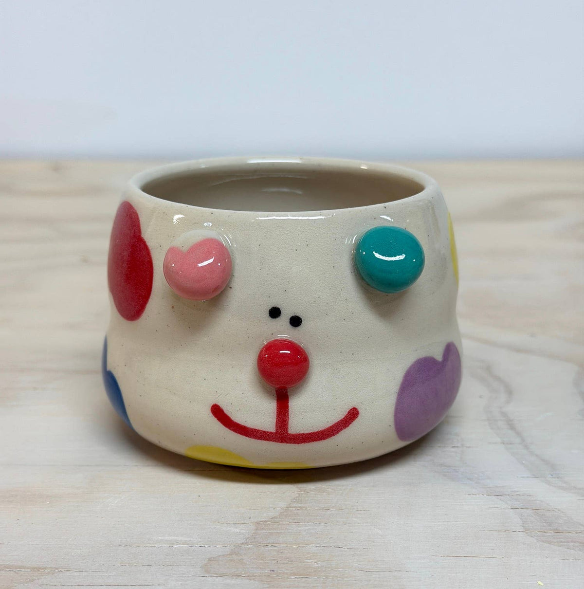 Rolly Poly Studios • Rainbow Dog Plant Pot
