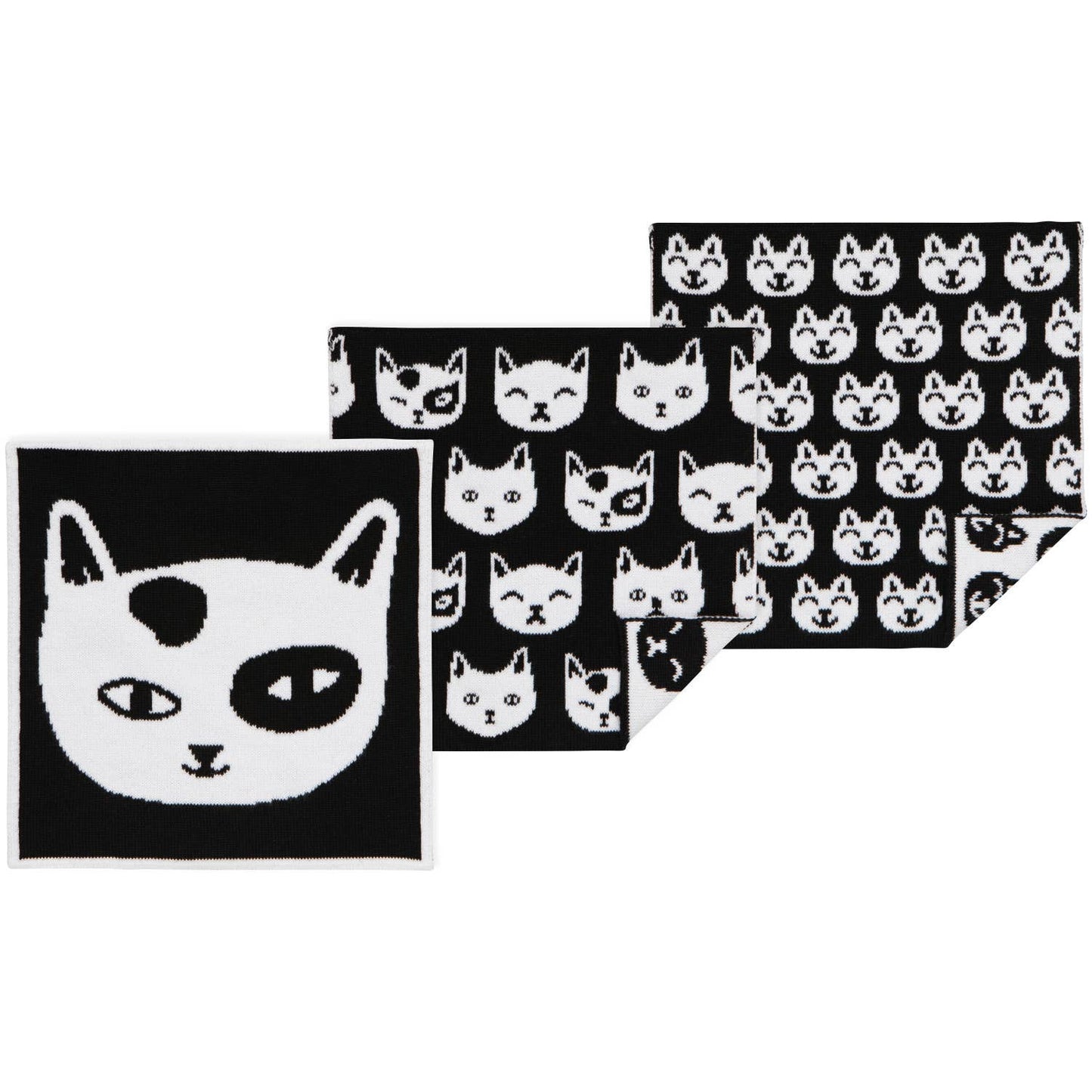 Danica • Feline Fine Knit Dishcloth Set of 3