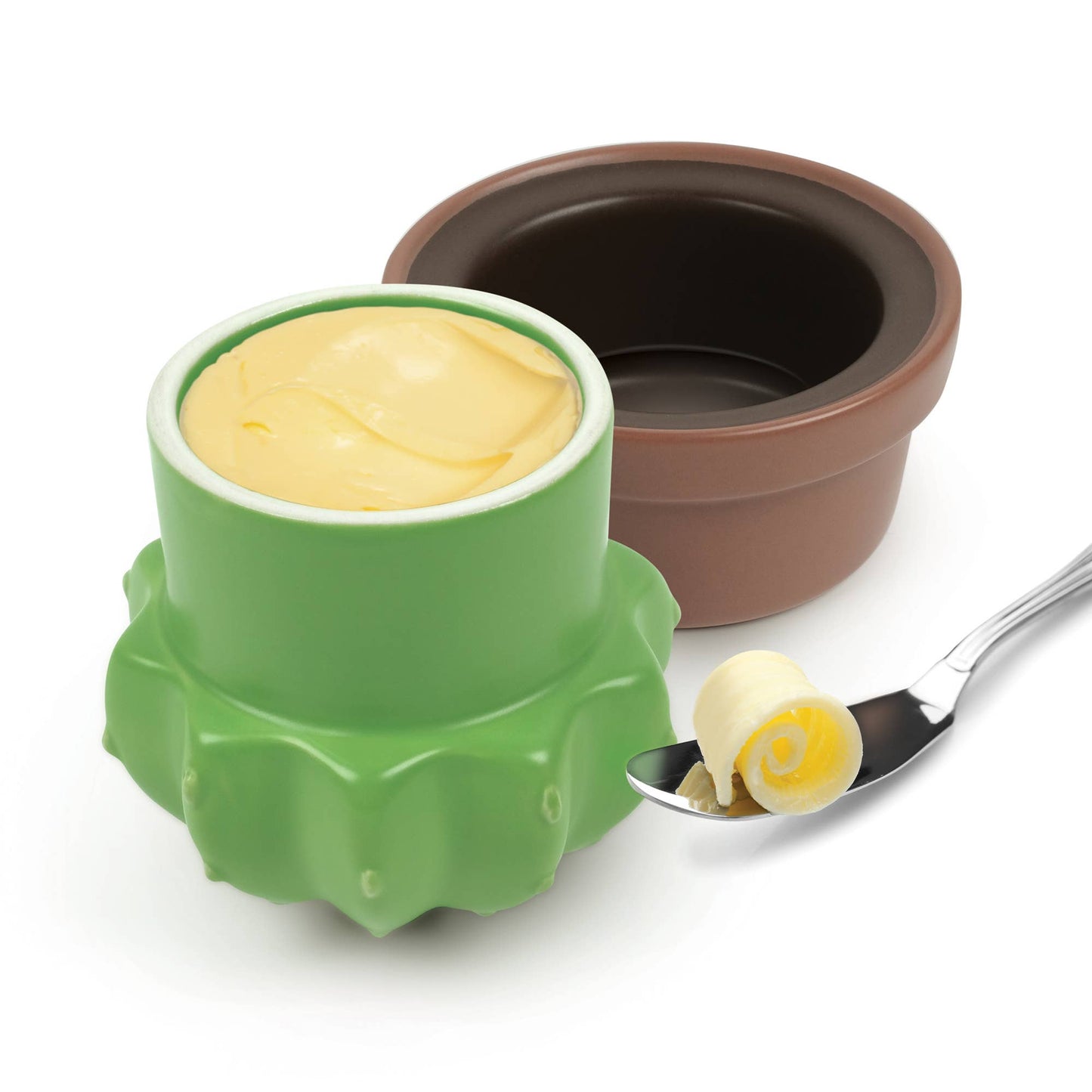 HOUSE PLANT Ceramic Cactus Butter Storage